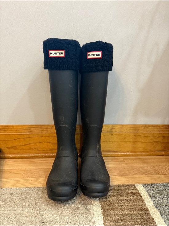 Hunter Shoes - Hunter Boots with knit cuffs